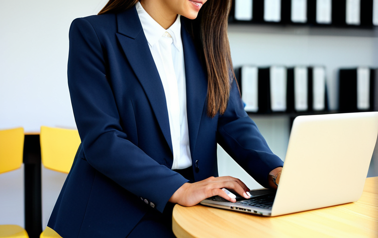 **
"A friendly Hispanic woman, fully clothed in a professional business casual outfit (blazer, blouse, and slacks), working on a laptop at a bright, modern co-working space in Madrid. Appropriate attire, safe for work, perfect anatomy, correct proportions, natural pose, well-formed hands, proper finger count, natural body proportions, professional photography, high quality, family-friendly. Background includes other professionals working, blurred for depth of field."
**
