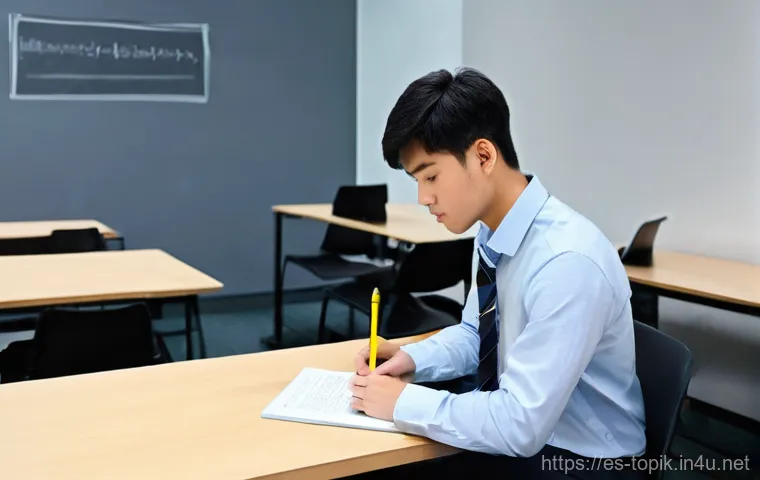 TOPIK 기출문제 풀이 - **TOPIK I Beginner's Focus: Listening and Reading Mastery**
    A focused Latina student, in her ear...