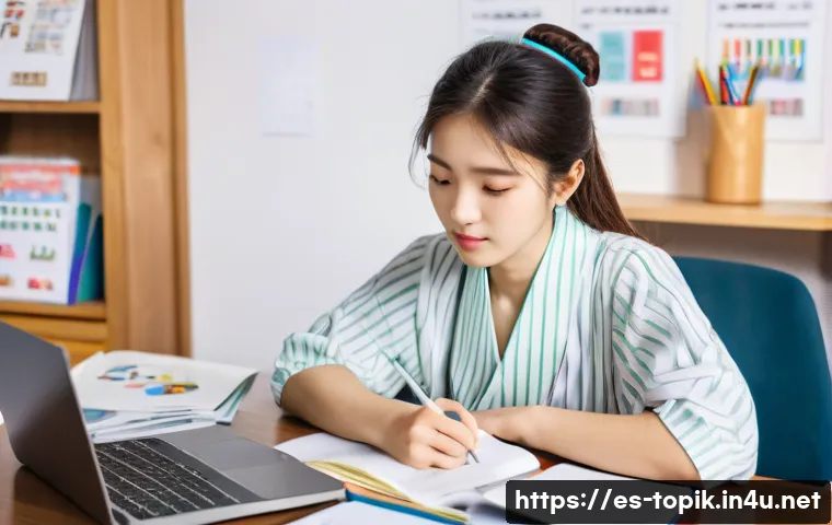 TOPIK으로 외국계 회사 취업 성공기 - A professional Spanish-speaking young adult woman studying for the TOPIK Korean language certificati...